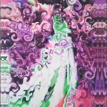 Картина под названием ""Manta" purple (202…" - Jean Philippe Desmoulins, Подлинное произведение искусства, 3D моделирование