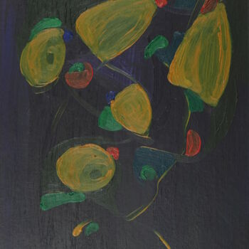 Painting titled "Nature morte" by Jean-Pierre Allano, Original Artwork, Acrylic