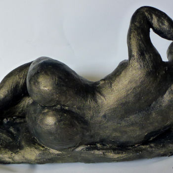 Skulptur mit dem Titel "Quand je pense à Fe…" von Jean-Pierre Beillard, Original-Kunstwerk, Ton