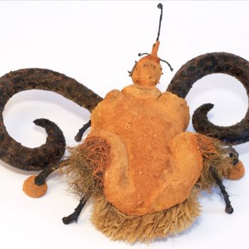 Escultura intitulada "dragon-aux-tentacul…" por Jean-Pierre Pailler, Obras de arte originais