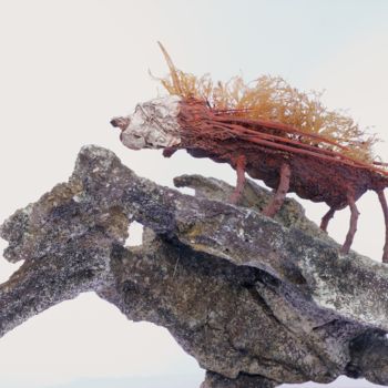 Sculpture titled "dragon-epineux-à-co…" by Jean-Pierre Pailler, Original Artwork