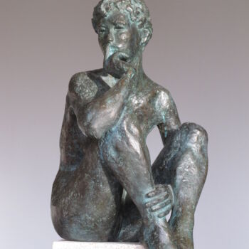 Skulptur mit dem Titel "Chuut !" von Jean Pierre Picheny, Original-Kunstwerk, Giesserei