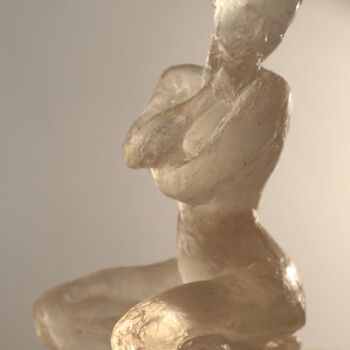 Sculpture intitulée "Alessia pensive lam…" par Jean Pierre Picheny, Œuvre d'art originale, Coulage