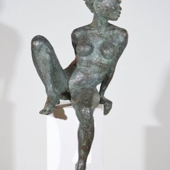 Sculpture titled "Africa" by Jean Pierre Picheny, Original Artwork, Bronze