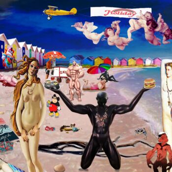 Digital Arts με τίτλο "Vénus Beach" από Jean Pierre Rizzo, Αυθεντικά έργα τέχνης, Ψηφιακή ζωγραφική Τοποθετήθηκε στο Άλλος ά…