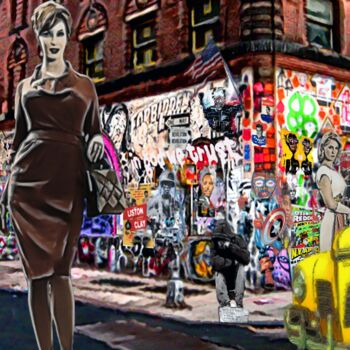 Цифровое искусство под названием "Mad Men" - Jean Pierre Rizzo, Подлинное произведение искусства, Цифровая живопись