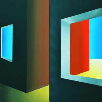 Peinture intitulée "corridor" par Jean Pierre Tachon, Œuvre d'art originale, Acrylique