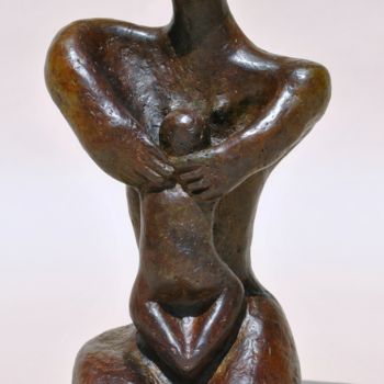 Sculpture titled "Maternité" by Jean-Pierre Tauzia, Original Artwork, Metals