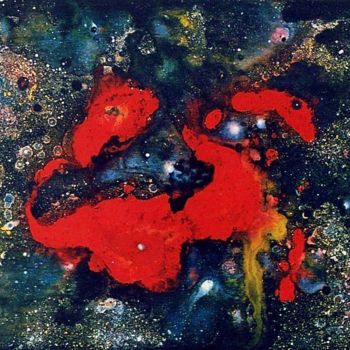 Painting titled "cosmos" by Jean-Pierre Tauzia, Original Artwork, Other