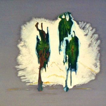 Painting titled "Mirage" by Jean-Pierre Tauzia, Original Artwork, Acrylic