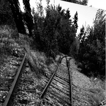 Fotografia intitulada "rail de rails" por Jean-Pierre Simard, Obras de arte originais, Fotografia digital