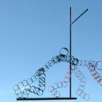 Sculpture titled "Essai" by Jean Remaury, Original Artwork, Metals