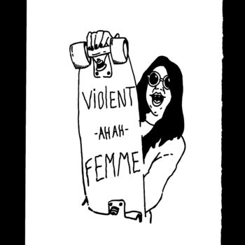 Printmaking titled "violent-femme.jpg" by Jean Terasas (ahah), Original Artwork, Screenprinting