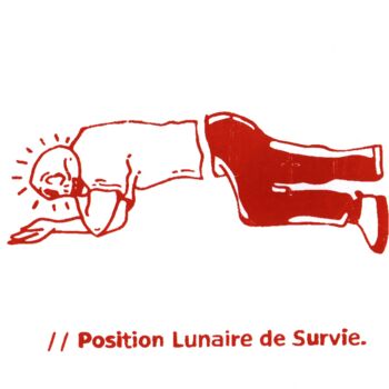 Prenten & gravures getiteld "Position Lunaire de…" door Jean Terasas (ahah), Origineel Kunstwerk, Zeefdruk