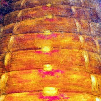 Pintura titulada "" Espérance "" por Jean Xavier Combe, Obra de arte original, Oleo Montado en Bastidor de camilla de madera