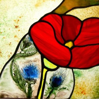 Artcraft titled "coquelicot et chard…" by Jean-Yves Delille, Original Artwork