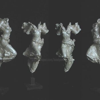 Sculpture titled "allegria allegoria" by Jean-Yves Verne, Original Artwork, Resin