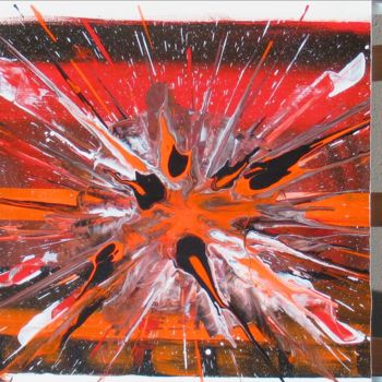 "Big Bang, Explosion…" başlıklı Tablo Jean-Yves Zilio (Anje Sevy) tarafından, Orijinal sanat, Akrilik