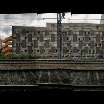 Photographie intitulée "Arrivée à la gare M…" par Jean Zindel, Œuvre d'art originale, Photographie manipulée
