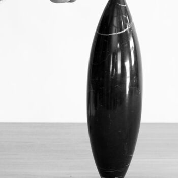 Sculpture titled "GENESIS noir" by Jeanbaptiste Van Den Heede, Original Artwork, Stone