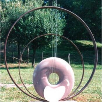雕塑 标题为“Cercle 2000” 由Jean Barral Baron, 原创艺术品