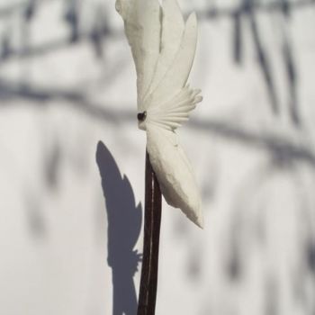 Sculpture titled "Plume de coq 2" by Jean Barral Baron, Original Artwork