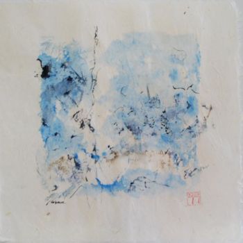 Malerei mit dem Titel "Des matins bleus à…" von Jean Cabane, Original-Kunstwerk