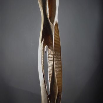 Sculpture titled "Gard 2" by Jean-Charles Ferrand, Original Artwork, Wood