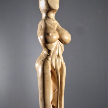 Sculpture intitulée "Gardienne 31" par Jean-Charles Ferrand, Œuvre d'art originale, Bois