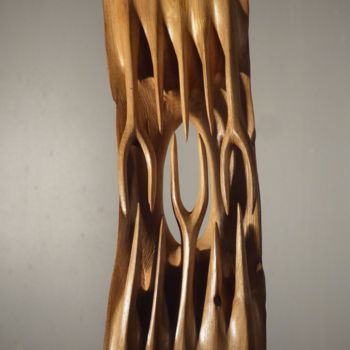 Skulptur mit dem Titel "Talle 6" von Jean-Charles Ferrand, Original-Kunstwerk, Holz