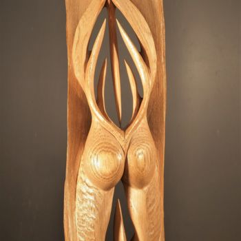 Sculpture titled "Talle 9" by Jean-Charles Ferrand, Original Artwork, Wood