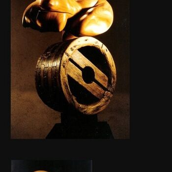 Скульптура под названием "Acrobate" - Jean-Charles Ferrand, Подлинное произведение искусства, Дерево