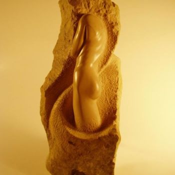 Sculpture titled "Eve" by Jean-Charles Ferrand, Original Artwork, Stone