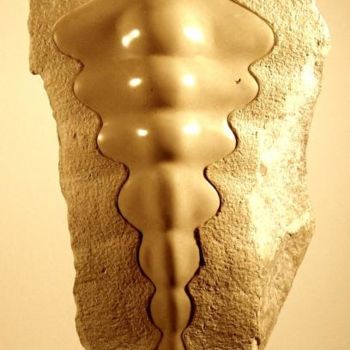 Escultura titulada "Vertébrale" por Jean-Charles Ferrand, Obra de arte original, Piedra