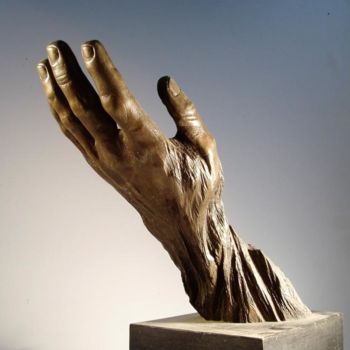 Sculptuur getiteld "Main 1" door Jean-Charles Ferrand, Origineel Kunstwerk, Metalen