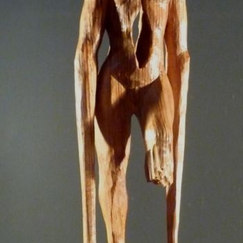 Sculpture titled "équilibre (cèdre -…" by Jean-Charles Ferrand, Original Artwork, Wood