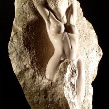 Sculpture titled "Ophélia 6" by Jean-Charles Ferrand, Original Artwork, Stone