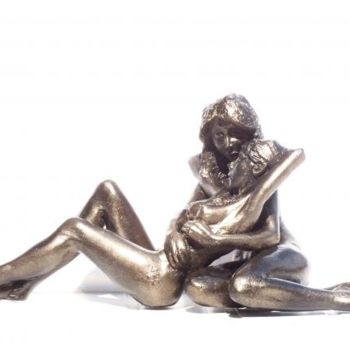 Sculpture titled "Tendresse" by Gaïd, Original Artwork, Metals