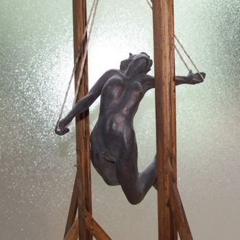 Sculpture titled "Acrobate" by Gaïd, Original Artwork, Metals
