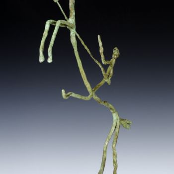 Sculpture intitulée "cheval cabré" par Jean D'Hau, Œuvre d'art originale, Bronze