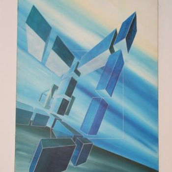 Painting titled "STRUCTURE SPATIALE…" by Jean D Hier, Original Artwork