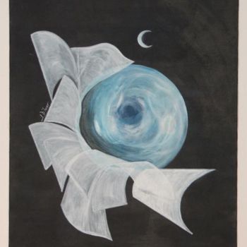 Peinture intitulée "Le voile des reves" par Jean D Hier, Œuvre d'art originale