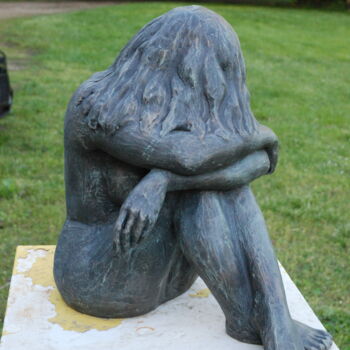 Sculpture titled "Me and Myself" by Jeane Seah, Original Artwork, Bronze