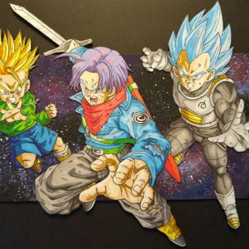 Painting titled "dragon-ball-z-3.jpg" by Viceoneart, Original Artwork, Acrylic