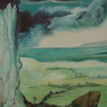 Painting titled "Paysage" by Jeanie Castelli, Original Artwork