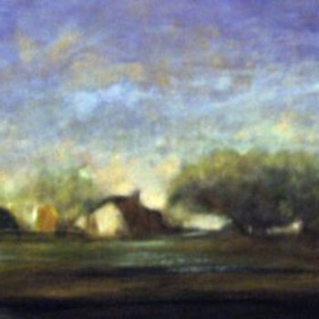 Pintura intitulada "Crépuscule" por Jeanie Castelli, Obras de arte originais, Acrílico