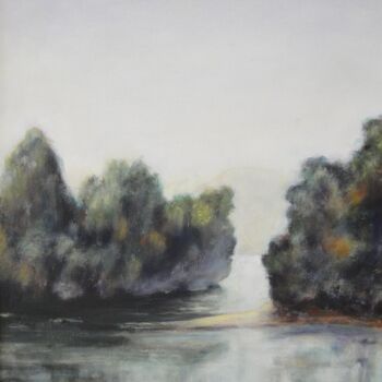 Schilderij getiteld "Paysage 93" door Jeanie Castelli, Origineel Kunstwerk