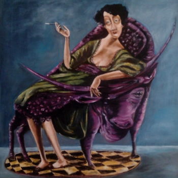 绘画 标题为“toreau dompté” 由Jeanine Adell, 原创艺术品, 油