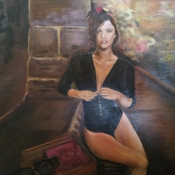 Pittura intitolato "cubaine" da Jeanine Adell, Opera d'arte originale, Olio