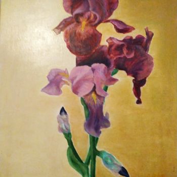 Malerei mit dem Titel "Fleur de printemps" von Jeanine Adell, Original-Kunstwerk, Öl
